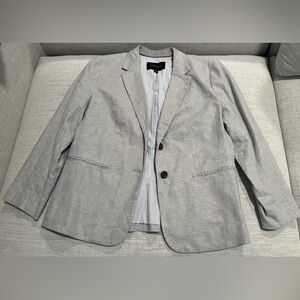 🎉 BANANA REPUBLIC Linen Blend Blazer Sz 12